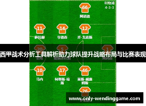 西甲战术分析工具解析助力球队提升战略布局与比赛表现