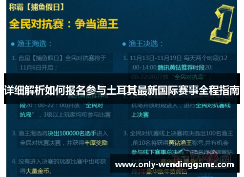 详细解析如何报名参与土耳其最新国际赛事全程指南 详细解析如何报名参与土耳其最新国际赛事全程指南
