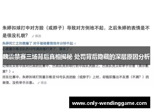 魏震禁赛三场背后真相揭秘 处罚背后隐藏的深层原因分析